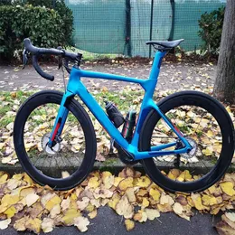 Настройка голубой концепции Диск Углеродистая дорога Полный велосипед с R7020 Диск Groups Комстера 50 мм Углеродных Дисковых колес