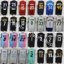 Mens Baskeball 77 Luka 30 Stephen Doncic Curry Jersey 11 Trae Black Young 2 Kawhi 13 Paul Leonard George Donovan Booker Mitchell