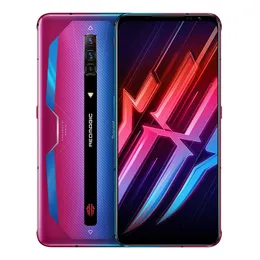 オリジナルのヌビアレッドマジック6 5G携帯ゲーム12GB RAM 128GB 256GB ROM Snapdragon 888 64.0MP Android 6.8 "Amoledフルスクリーン指紋ID 5050mahスマート携帯電話