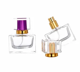 Wyprzedaż 30 ml prostokątne perfumy pompy szklane puste butelki 5 kolorów atomizer perfumy butelki SN5319