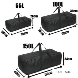 150L 100L 55L Gym Bag Outdoor Men's Black Large Capacity Duffle Travel Fitness Weekend Overnight Waterproof Sport Bags X411D