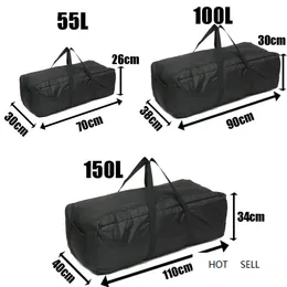 150L 100L 55L Gym Bag Outdoor Men's Black Large Capacity Duffle Travel Fitness Weekend Over Night Waterproof Sport Bags X411d