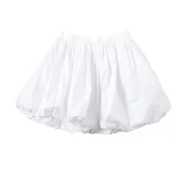 Sommar Alla Match Bud Mini Skirt Woamn Åldersreducerande Ball Gown Kawaii Kjol Fälls Designad Vit Faldas Mujer 210514