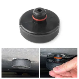 1 st Black Gummi Jack Lift Point Pad Adapter Jack Pad Tool Chassis Jack Bil Styling Tillbehör till Tesla Model X / S / 3 Car