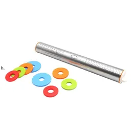 Stainless Steel Rolling Pin Adjustable Discs Non-Stick Removable Rings Dough Dumplings Useful Noodles Pizza Baking Tools RRE13065