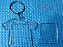 Новейшие DIY Акриловые пустые фотографии Обработка сбрасываемых Clear Clear Key Вставить фото пластиковые клейки