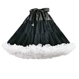 Petticoats Lady Girls Underskirt na imprezę białą niebieską czarną czarną baletową spódnicę tutu petticoats