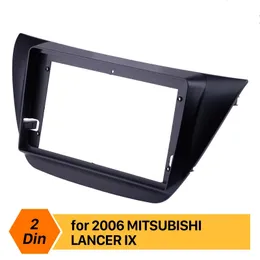 Araba Radyo 2 Din 9 inç Fasya Çerçeve Dash Dağı Kiti Trim Panelfor 2006 Mitsubishi Lancer IX