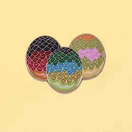 Pins, Brooches Game Color Dragon Egg Brooch Funny Metal Enamel Pins Men Women Fashion Jewelry Gifts Anime Movie Hat Lapel Badges