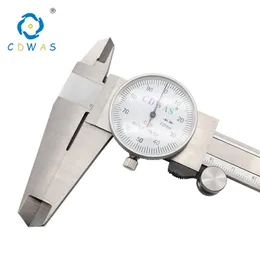 Dial Calipers 0-150 0-200 300 mm 0.01mm High Precision Industry Stainless Steel Vernier Caliper Shockproof Metric Measuring Tool 210810