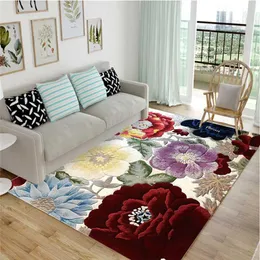 リビングルームのためのカーペット美的敷物洗濯可能な床ラウンジ大エリアラグベッドルームカーペットモダンな家の装飾