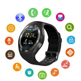 Y1 Smart Watch Reloj Relogio Fitness Tracker Smart Wristwatch Supports Phone Call SIM TF Camera Sync Passometer Smart Bracelet For Android