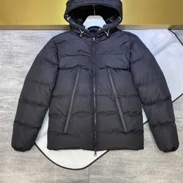 Puffer Jacket 남성 겨울 코트 후드 워드 남성 파카 따뜻한 두꺼운 겉옷 고품질 검은 짧은 의류 카사코 Masculino 211129