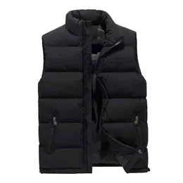 2021 New Oversized waistcoat Men and women's stand-up collar vest down jacket autumn/winter warm solid color thickened down cott G1115