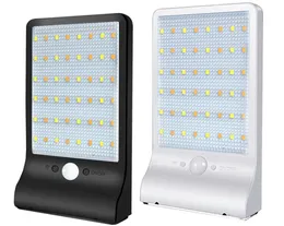 450lm 48 LED Lámparas solares LED Luz de calle al aire libre PIR Sensor de movimiento Control remoto Calle Lámpara de seguridad impermeable luces de pared