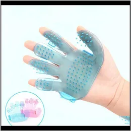 Transparent Fivefinger Bath Brush Mas Pet Glove Cat Palm 11V7J 7Ikgx