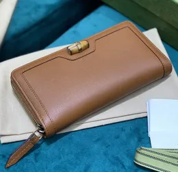 Högkvalitativ berömd helt ny Diana plånbok äkta läder långa handväska korthållare mynt checkbok pengar väska enening koppling