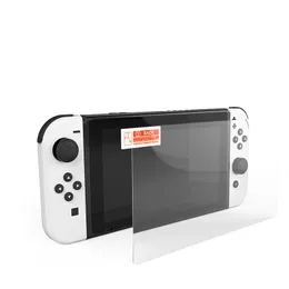 9h Hermed Glass Screen Protector för Nintendo Switch OLED 100PCS / Lot No Retail Package