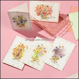 Greeting Event Festive Home & Gardengreeting Cards Blessing With Envelopes Especially For You Wedding Party Festival Supplies Handwritten Dr