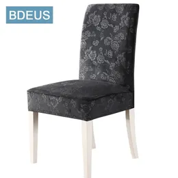 BDEUS Crystal Velvet Chair Cover High-end Fabric el Living Room Wedding Banquet Cushion Universal Size Elastic 211116