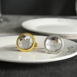 10 sztuk Kryształ Diamentowa Serwetka Klamra High-End Table Ustawianie dekoracji Ręcznik Usta