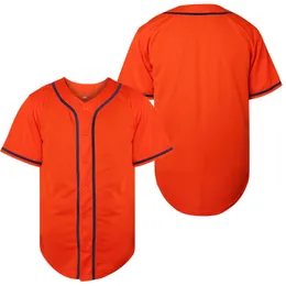Blank Baseball Jersey Spedizione veloce arancione