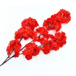 105cm Encryption Cherry Blossom Branch 3 Fork Sakura String Artificial Flower Silk Flower For Wedding Background Wall