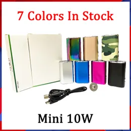 Eleaf Mini Istick Kit 1050mAh Dahili Pil 10W Maks Maks Çıkış Değişken Voltaj Modu 7 Renkler USB Kablo Ego Konnektörü