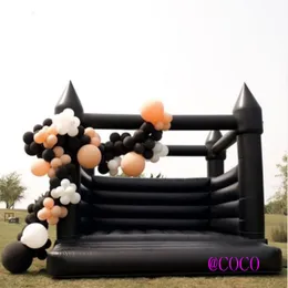 outdoor activities black Bounce House for Halloween, white Inflatable Wedding Bouncer outdoor Bounce House party Jumper moonwalk Bouncy Castle