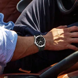 Design Pagani - Classico orologio meccanico da uomo, pelle, impermeabile, automatico, affari, maschio