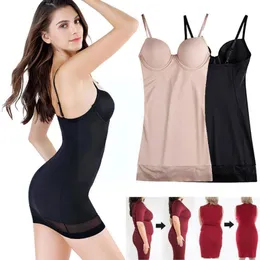 Intimo elasticizzato e modellante da donna Donna Un pezzo Shapewear Moda Corpo Dimagrante Base Estate Addome Corsetto Gonna Lingerie Fianchi Intimo Sexy Ladies M0y7