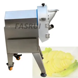 Kommersiell Rostfritt stålkål Shredder Machine Vegetabilisk Frukt Banan Plantain Chips Slicer Potatis skivmaskin