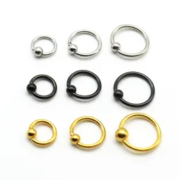 BCR GOLD BLUE RAINBOW Ball Closure Captive Lip Nose Ear Tragus Septum Ring 6mm 8mm 10mm 16G Rose Gold Body Jewelry