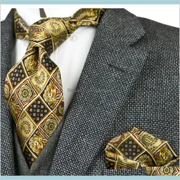 Accessori per il collo Cravatte vintage stampate Motivo floreale Multicolor 100% seta Cravatte da uomo Stampa Cravatte Set 10 cm Marchio di moda Cas