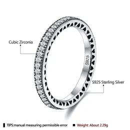 Designer Jewelry D letter Band Rings 925 Sterling Silver Ring Women gifts party Hollowed Out Love Single Row Diamond Accessories