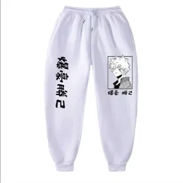 Kvalitetsfleecebyxor Japansk Anime My Hero Academia Tryckt Män Kvinnor Män Joggingbyxor Hip Hop Streetwear Män JoggingbyxorS X0615