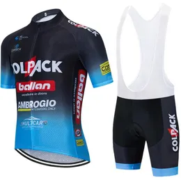 2024 Team Colpack Cycling Jersey Bike Pants Set 19D Ropa Mens Summer Quick Dry Dry Procy Bickerts Short Maillot culotte wear