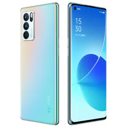 オリジナルのOppo Reno 6 Pro 5G携帯電話12GB RAM 256GB ROM MTK Dimense 1200 64.0MP Android 6.55 "Amoledフルスクリーン指紋ID Face NFC 4500MAHスマート携帯電話