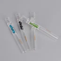 104MM Glass Tobacco Smoking Pipa Herb Smoke Pipes Accessories Multi-color pipe is lightweight and easy to carry clean