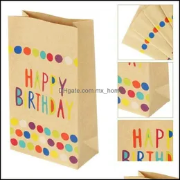 Gift Event Festive Party Supplies Home & Gardengift Wrap Set 36 Pcs Birthday Bags Candy Packing Paper Pers (Beige) Vpdw 620X Drop Delivery 2