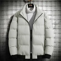 MantlConx Plus Size 5xl厚手の男性パーカージャケット冬の暖かいメンズの外装コートブラックスタンドカラー男性ウインドブレイクジャケット男211129