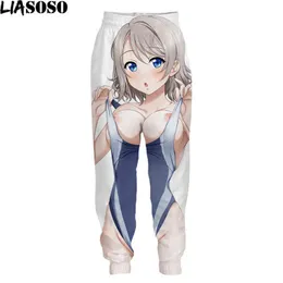 Joggers de longitud completo con estampado 3d para hombre y mujer pantaln chndal Sexy Anime Re Zero Rem pantalones portivos 0124