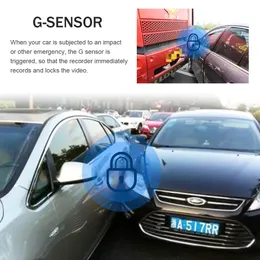 Araba Dash Kamera DVR 1080 P 140 Derece Wifi ADAS HD Gece Görüş Araç Sürüş Kaydedici Güvenli Hatırlatma Dashboard Oto Camara