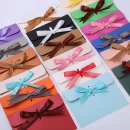 24*18*0.7cm bow Envelope Kraft paper pocket bag Kerchief Wrap Handkerchief Silk scarf packing boxes