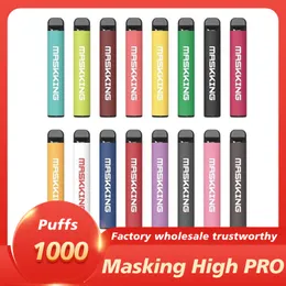 E Cigarettes Masking High Pro Disposable Vapes Pod Device 1000 puffs 650mAh Battery 3.5ml Tank PK BangXXL Air Bar Plus Kits Stick Portable Vape Gunnpod Elf Geek