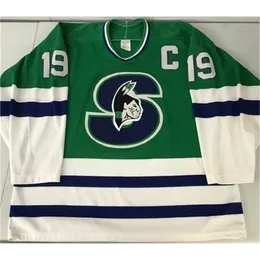 00980098rare Hockey Jersey Men Youth women Vintage Customize AHL Springfield 1990-93 PICARD Size S-5XL custom any name or number