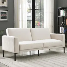 Vardagsrumsmöbler orisffur. Velvet stoppad modern konvertibel vikning futon bäddsoffa för kompakt bostadsutrymme, lägenhet, dorma23 A55