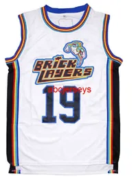 Aaliyah de homens 19 Bricklayers MTV Rock n Jock Basketball Jersey S-xxl