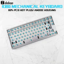 ID80 RGB Backlight Mechanical Keyboard QMK Program Custom Clavier 80 Keys Tablet Pc Gamer Personnalisable