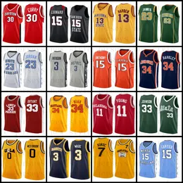 NCAA Lebron Kevin Carden Durant Basketball Jerseys Stephen Allen Russell Iverson Curry Westbrook Dwyane Vince Toni Wade Kukoc Carter